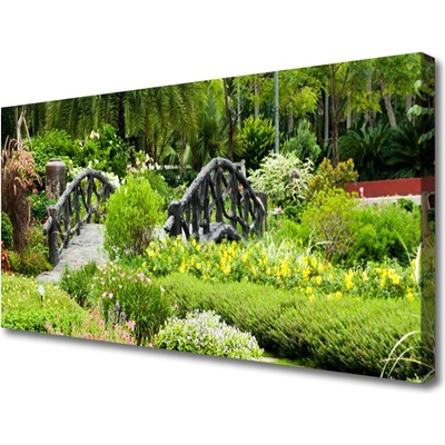 Obraz na plátně Botanická Zahrada Most Umění 100x50 cm