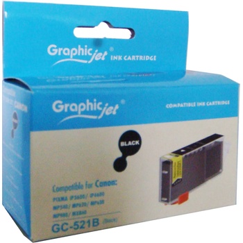 Compatible Cli-521 Съвместима мастилена касета (черна) с чип
