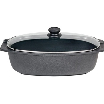 SKK Индукционна дълбока тава SKK със стъклен капак - 40 х 24 x h12.5 см (SKK 9551)