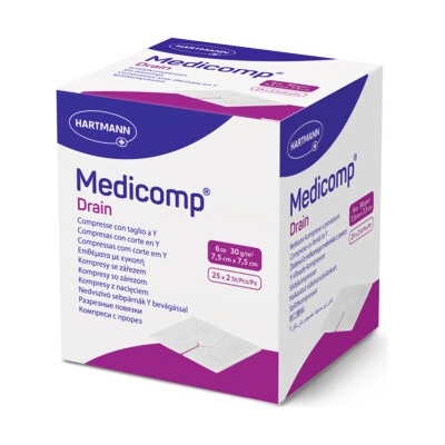 Medicomp Drain 7,5 x 7,5 cm bal 25 x 2 ks 4215337