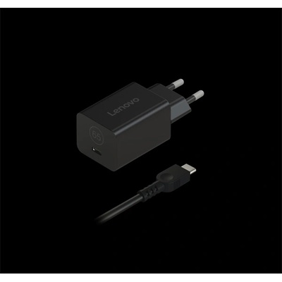 Lenovo Променливотоков адаптер LENOVO - GaN Nano 65W адаптер - ЕС 40AWGN65EU (40AWGN65EU)