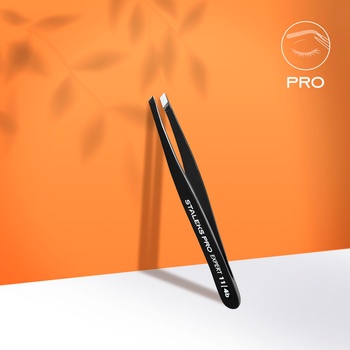 STALEKS Пинсета за вежди скосена Expert 11 Type 4b (TE-11/4b)