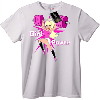 NOONEBRAND Тениска Girl Power с теглене - S, White