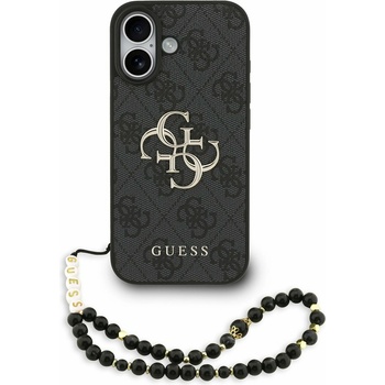 GUESS PU 4G Metal Logo Strap Задний Чехол за iPhone 17 Black Guess | Cheren | МЪЖЕ | UNI
