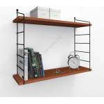 ASIR GROUP Етажерка ARMONI 58x72 cм кафява/черна (AS0993)