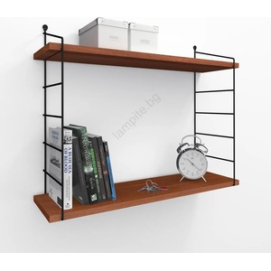 ASIR GROUP Етажерка ARMONI 58x72 cм кафява/черна (AS0993)