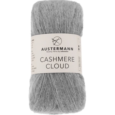 Austermann CASHMERE CLOUD - 46% vlna, 34% bavlna, 20% kašmír - Ručně pletací příze Barva: 06 - Silber