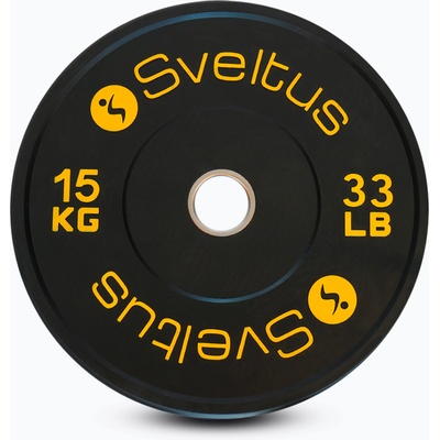 Sveltus Олимпийски бъмпер тежести Sveltus Training 15 kg black