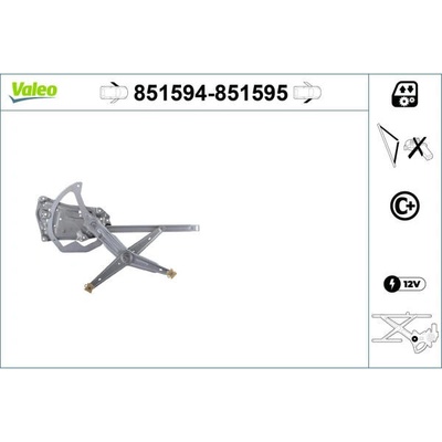 Zvedací zařízení oken VALEO 851594