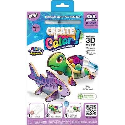 Create N Colour Творчески комплект Create N Colour - Костенурка и леопардова акула (201024)