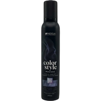 Indola Color Style Mousse 200 ml полутрайна боя Silver Lavender
