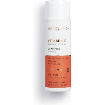 Revolution Hair REVOLUTION HAIRCARE Vitamin C Shine & Gloss Shampoo for Dull Hair Шампоан за коса дамски 250ml