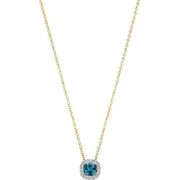 Blush Златно дамско колие с топаз и диаманти Blush 3607YDL (3607YDL)