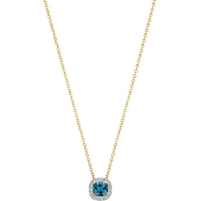 Blush Златно дамско колие с топаз и диаманти Blush 3607YDL (3607YDL)
