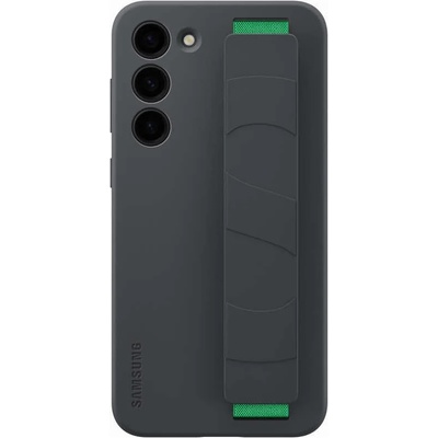 Samsung Silicone Grip Cover EF-GS916TBEGWW - оригинален силиконов кейс с ластик против изпускане за Samsung Galaxy S23 Plus (черен)