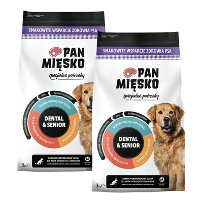 Pan Mięsko Dental & Senior M 2x3 kg