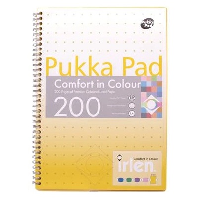 Pukka Pad Спирална тетрадка, А4, с правила, 100 листа, PUKKA PAD "Irlen Jotta Gold" IRLJOTA4(GOLD) (IRLJOTA4(GOLD))