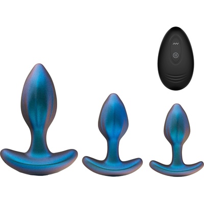 Blush Novelties Anal Adventures Matrix Cosmos Plug Kit Lunar Blue