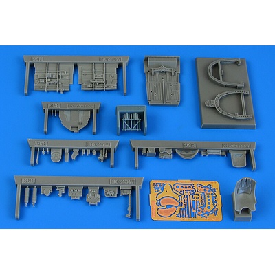 HASEGAWA AIRES Macchi C.205V Veltro Serie I cockpit set for 1:48