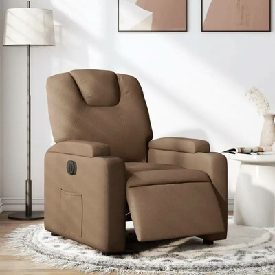 vidaXL 3204348 Elektrické polohovací hnědé textil