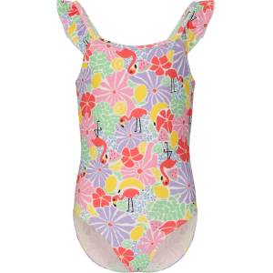 ZIG ZAG Детски бански костюм ZIG ZAG Kid's Carly Swimsuit - Flamingo - размер 116 (EU) (750-2633-0113)