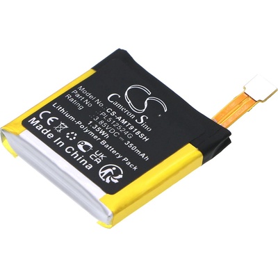 Cameron Sino Батерия за Amazfit A1801, A1808, A1918, T-Rex Verge Lite, 350 mAh, Li-Ion (CS-AMT918SH)