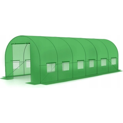Malatec fóliový tunel s okny PE 6 x 3 m 140 g/m² zelená