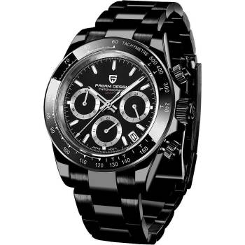 Image 1 of Pagani Design Мъжки часовник Pagani Design Scopic, Кварцов, Неръждаема стомана, Хронограф, Черен / Черен (PD-1644-BLACK-BLACK)