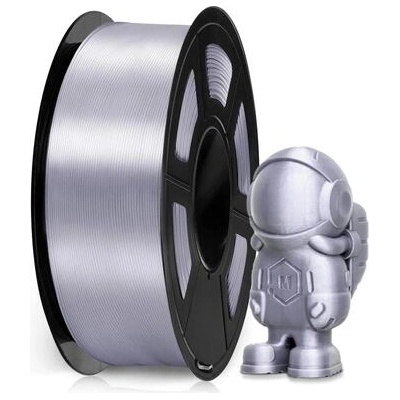 Консуматив за 3D принтер Silk, PLA , 1.75 mm, 1 kg, сив (3D-C FIL PLA+SSP)