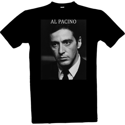 Tričko s potiskem Al Pacino Il Padrino Godfather Kmotr pánské černá