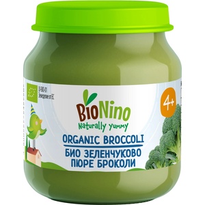 BioNino Био зеленчуково пюре BioNino - Броколи, 4 м+, 120 g (F06030009A0008) - baby