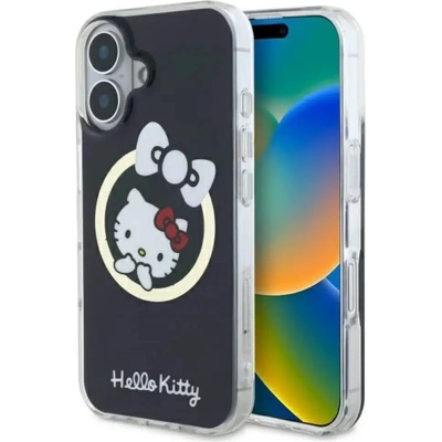 Hello kitty Калъф Hello Kitty IML Fun bow Magsafe за iPhone 16 - черен (3666339336585)