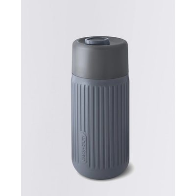 Black Blum Cestovný pohár sivý sklenený pohár s vekom 340 ml
