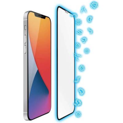Torrii BodyGlass 3D Full Cover Anti-Bacterial Glass - калено стъклено защитно покритие с антибактериално покритие за целия дисплей на iPhone 12 Pro Max (прозрачен-черен)