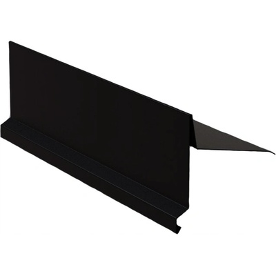 Závětrná lišta 333mm, 2m, Lakovaný pozink, Černá RAL 9005