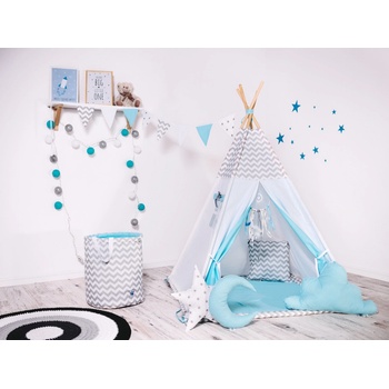 Sowadesind teepee Modrý vietor modrá/biela