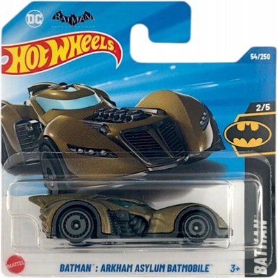 Mattel Hot Wheels Autíčko Batman Arkham Asylum Batmobile zlaté