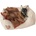 Kerbl Snugly Bed Love you - меко легло с възглавница и одеало 47 х 37 см - 81231