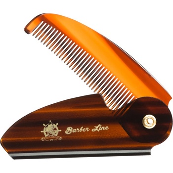 Barber Line beard moustache folding acetate comb 04545 profesionalny skladaci hrebeň na bradu a fuzy