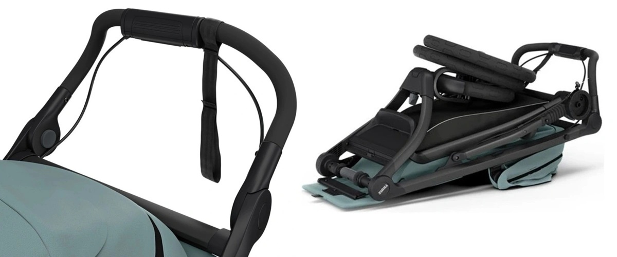 Thule Urban Glide 3 – kézifék és a babakocsi összecsukott állapotban