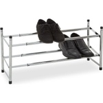 Premier Housewares Метален телескопичен стелаж за обувки в сребрист цвят - Premier Housewares (1900227)