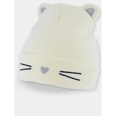 Dětská zimní čepice Kočička ecru – Zbozi.Blesk.cz
