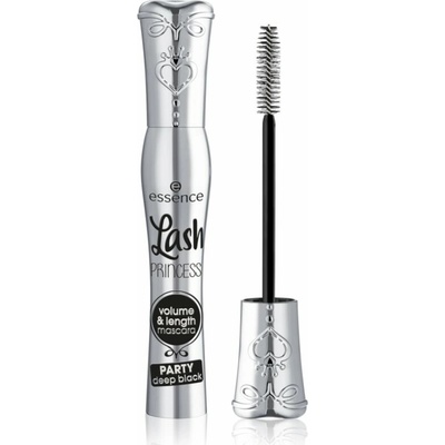 essence Lash Princess Party objemová řasenka pro prodloužení a oddělení řas deep black 10 ml