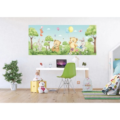 Ag Design FTDNH-5513 Dětská vliesová fototapeta na zed' Zvířecí Dýchánek, rozměry 170 x 75 cm