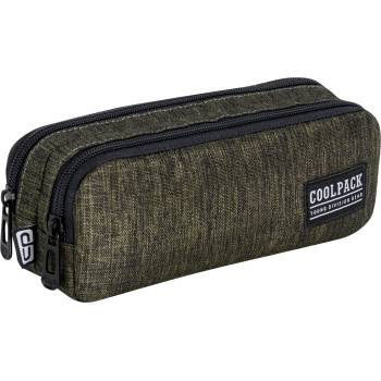 COOLPACK Ученически несесер Cool Pack Clio - Snow Olive Green, с 2 ципа (C69162)