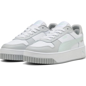 PUMA Дамски маратонки Puma Womens Carina Street Low-Top Trainers - Wht/Blue/Gry