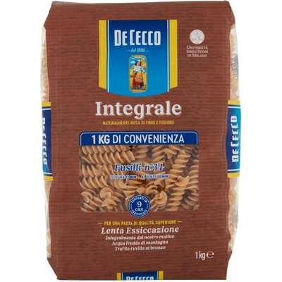 De Cecco celozrnné cestoviny Fusilli No.34 1 kg