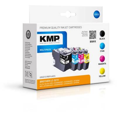 Compatible KMP Brother LC-3219 Комплект от 4 цветни мастилни касети (1537, 4005) (1537,4005)