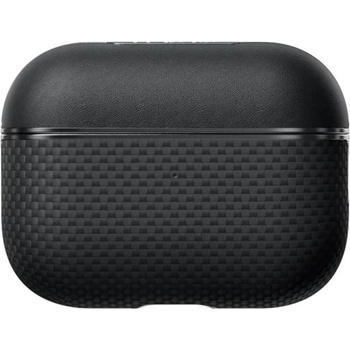 PITAKA Magsafe Калъф за Apple AirPods Pro/ 2, Pitaka Aramid Fiber Magnetic Black/Gray Case, Черен (APM2401)