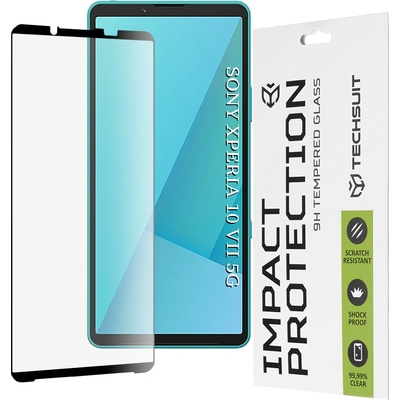 Techsuit Протектор за дисплей - Techsuit 111D Full Cover / Full Glue - Sony Xperia 10 VII - Черен